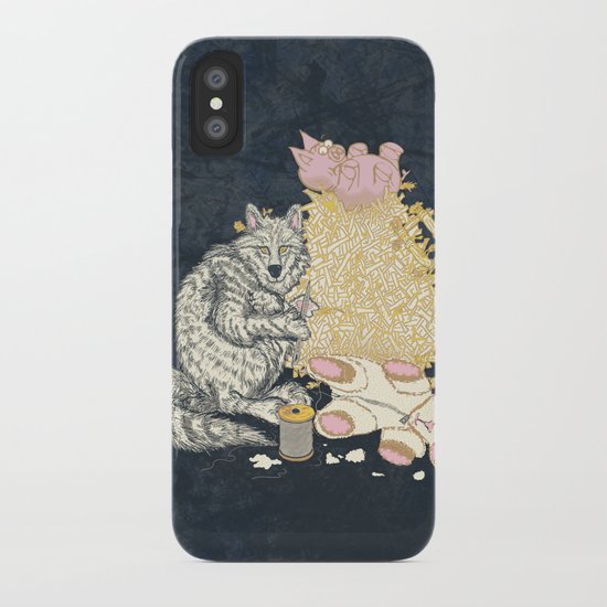 Big Bad Wolf Only Needed a Needle iPhone Case