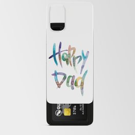 Brush Lettering Happy Dad Android Card Case