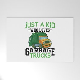 Just a Kid Who Loves Garbage Trucks  Welcome Mat