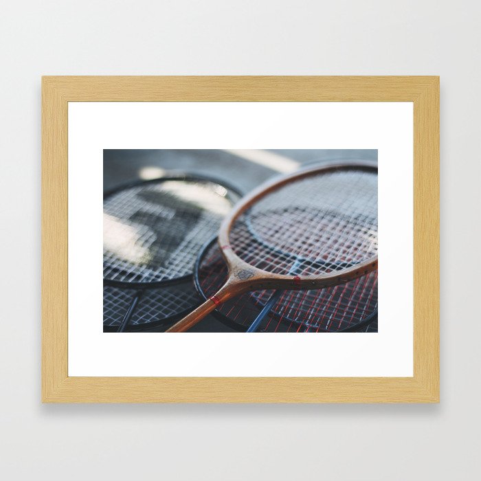 Tennis Rackets Framed Art Print