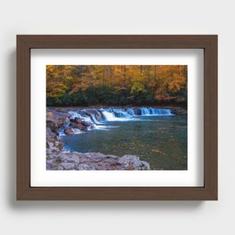 Whitaker Falls in Autumn Recessed Framed Print