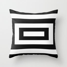 Black and White Throw Pillow