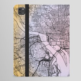Washington DC - Gradient City Map iPad Folio Case