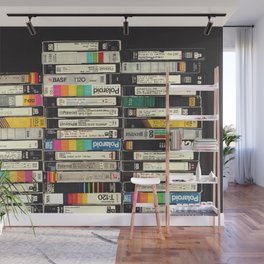 VHS Stack Wall Mural