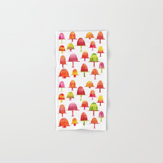 Jellies on Plates Hand & Bath Towel