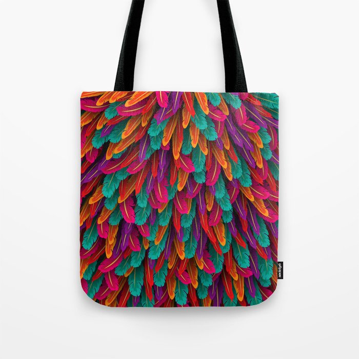 Varicoloured feathers Tote Bag