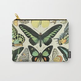 Vintage Butterfly Print - Adolphe Millot Carry-All Pouch