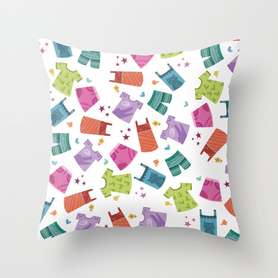 HER CLOTHES Throw Pillow