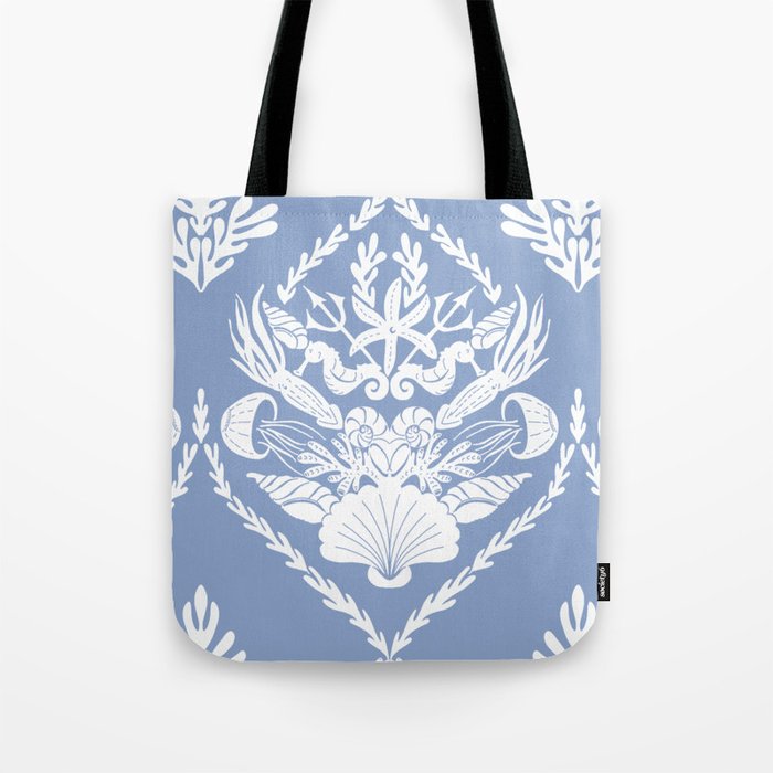 Neptune's joy damask Tote Bag