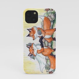 Fox Wedding  iPhone Case