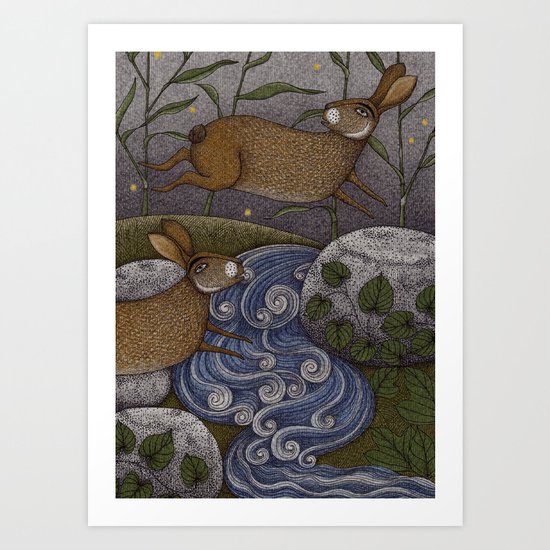 Swamp Rabbit's Reedy River Race Art Print