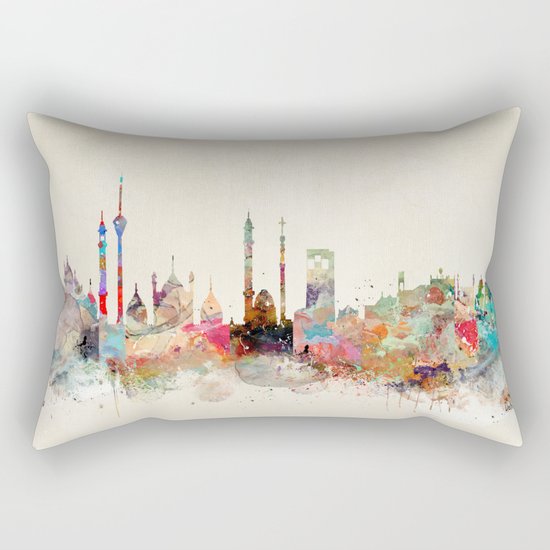 delhi city skyline Rectangular Pillow