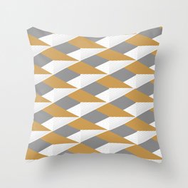 3d Shapes decor 5. minimalist. line. Throw Pillow