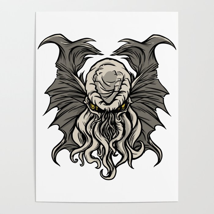 Cthulhu Entity Poster by PatriciaArcillas | Society6
