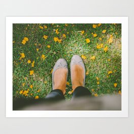 Walk a mile in my shoes Art Print