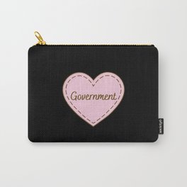 I Love Government Simple Heart Design Carry-All Pouch