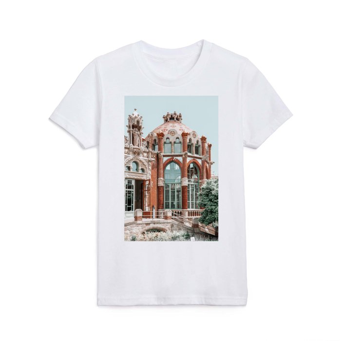 Barcelona Architecture Print, Sant Pau Hospital, Modernism Architecture Print, Urban Photography Kids T Shirt