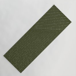 Lines (Olive Green) Yoga Mat