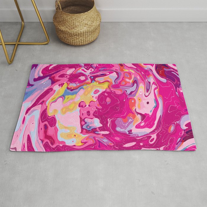 Abstract Marble Painting Rug