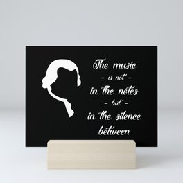 Wolfgang Amadeus Mozart Famous Quote - Artwork for Wall Art, Prints, Posters, Tshirts, Men, Women, Kids Mini Art Print