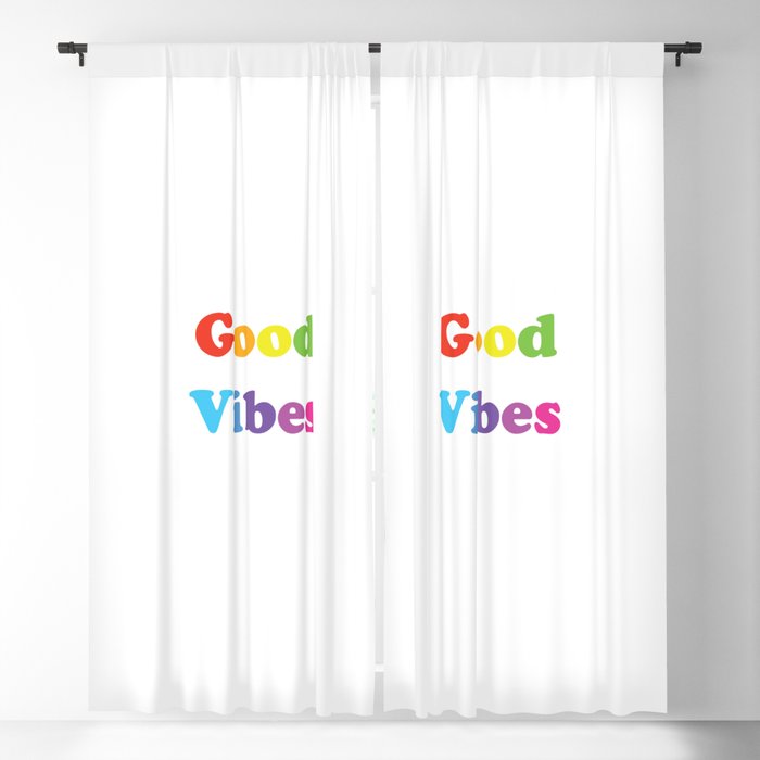 Good vibes Blackout Curtain