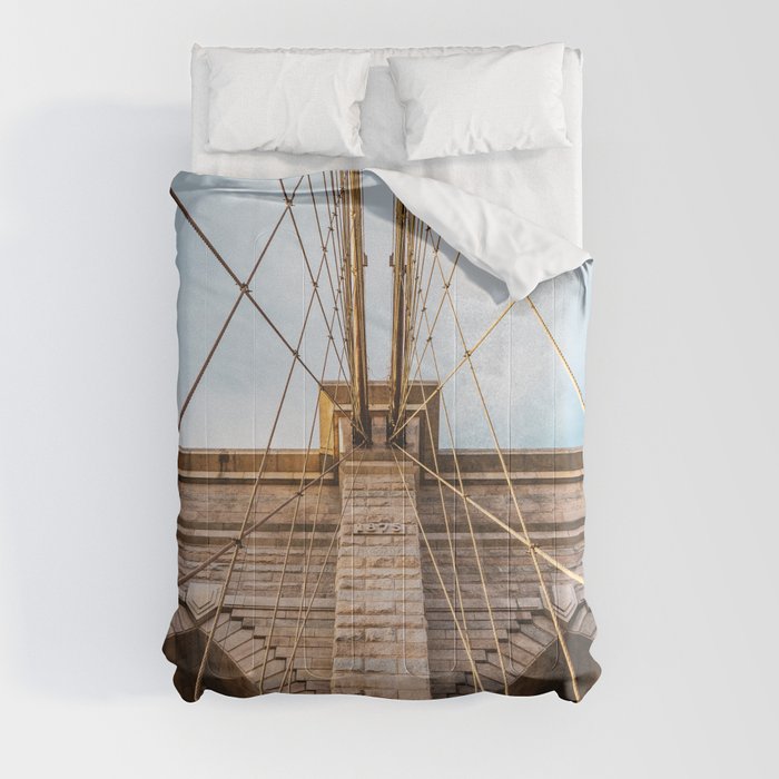Brooklyn Bridge | Architecture in NYC | Travel Photography Comforter