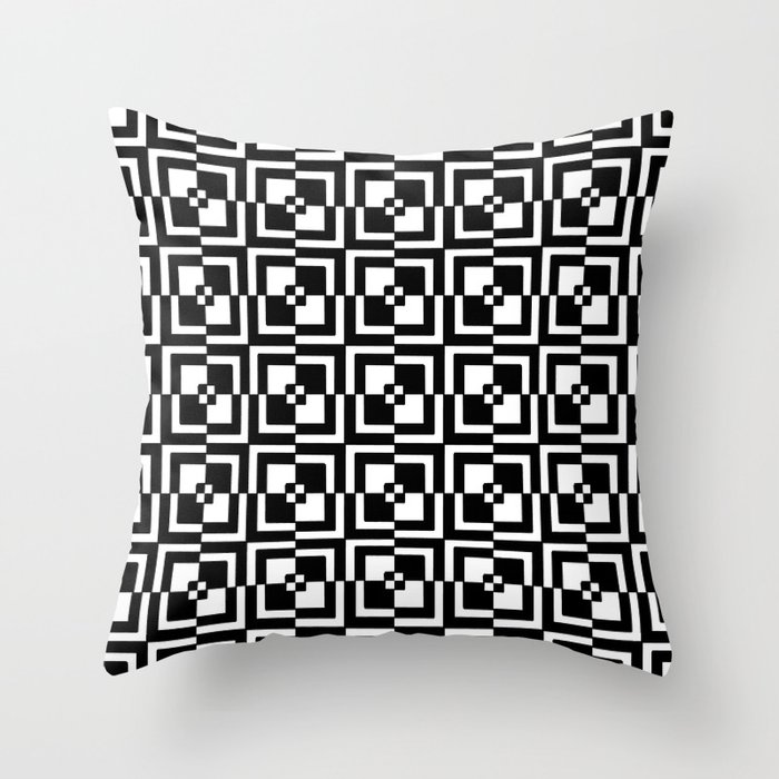 square and tartan 11 Throw Pillow