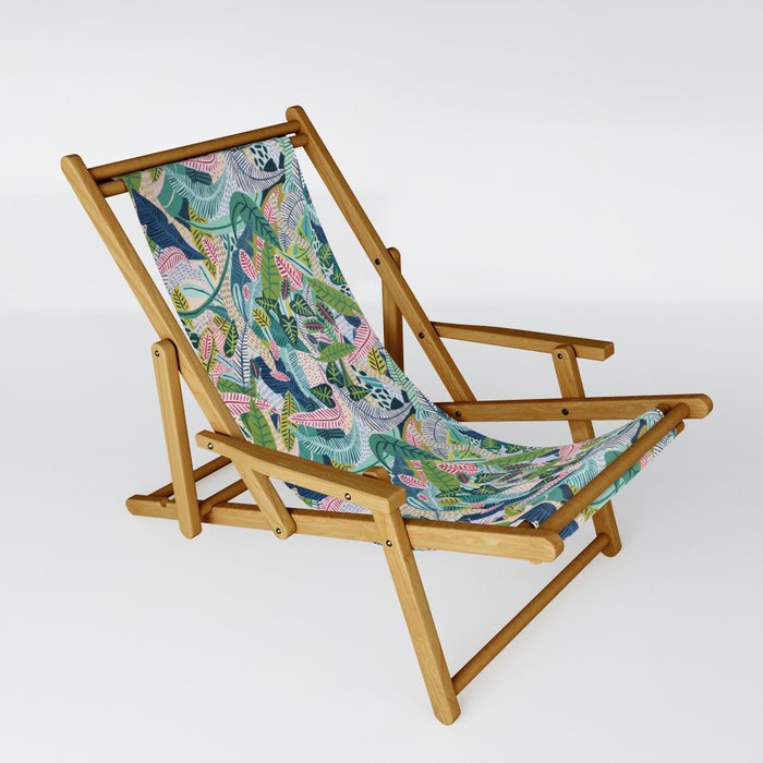 Jungle Pattern Sling Chair