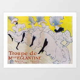 Toulouse-Lautrec - Troupe de Mlle Eglantine Art Print