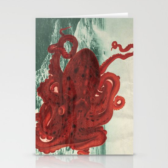 Octopus Beach Stationery Cards