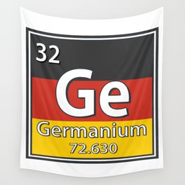 Germanium - Germany Flag German Science Wall Tapestry