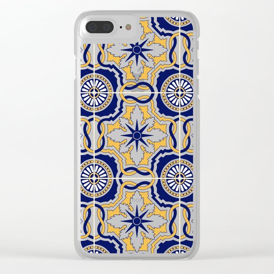 Portuguese Tiles Clear iPhone Case
