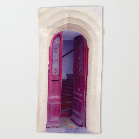 Red Door Beach Towel