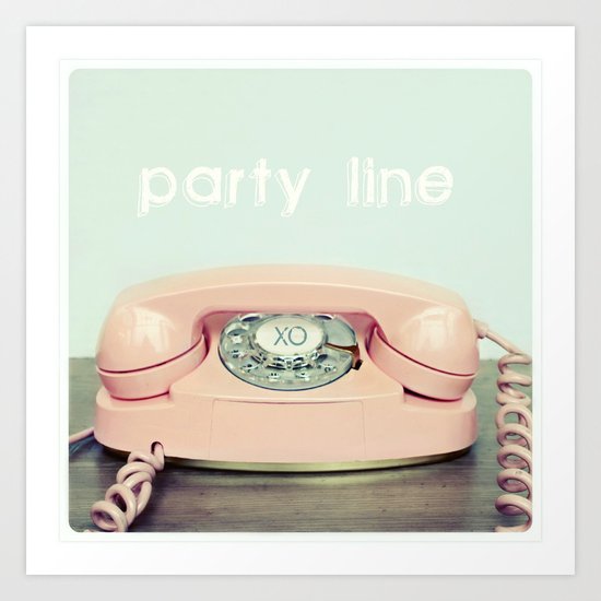 Party Line Art Print