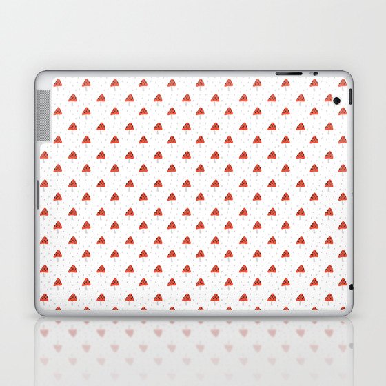 Cute Red Mushrooms Laptop & iPad Skin