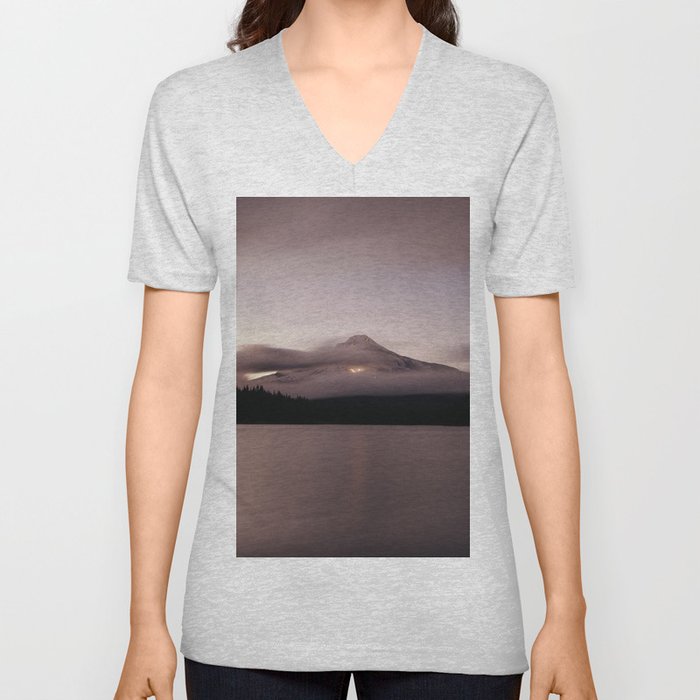 Dreaming of the Mountains V Neck T Shirt