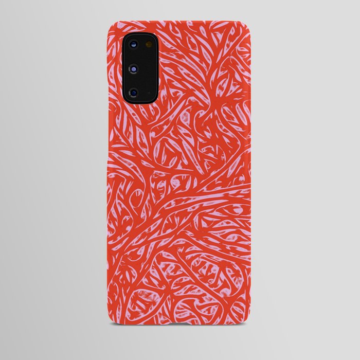 Summer Red Saffron - Abstract Botanical Nature Android Case