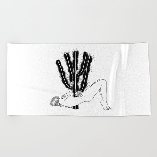 The more I love, the more I suffer Beach Towel