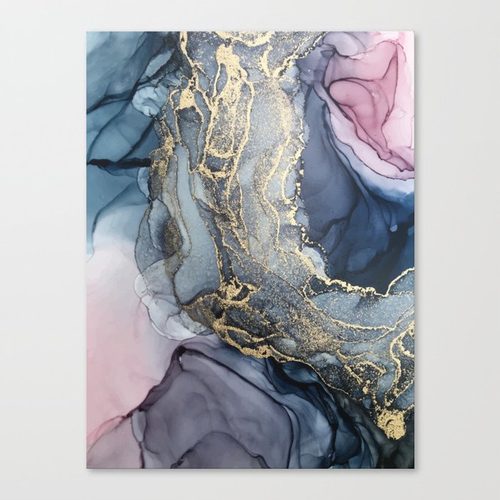 Blush Payne S Gray And Gold Metallic Abstract Canvas