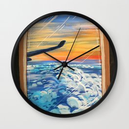 Above The Clouds Wall Clock