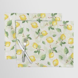 Lemons minted self design background  Placemat