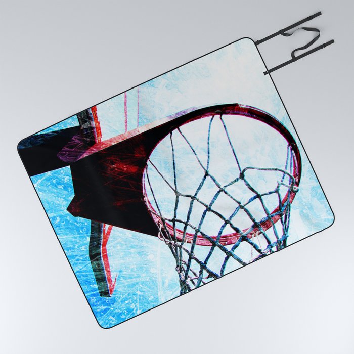 Basketball artwork spotlight vs 4 sports art Picnic Blanket