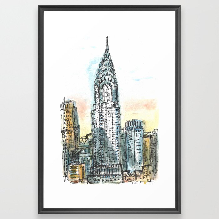 New York building Framed Art Print