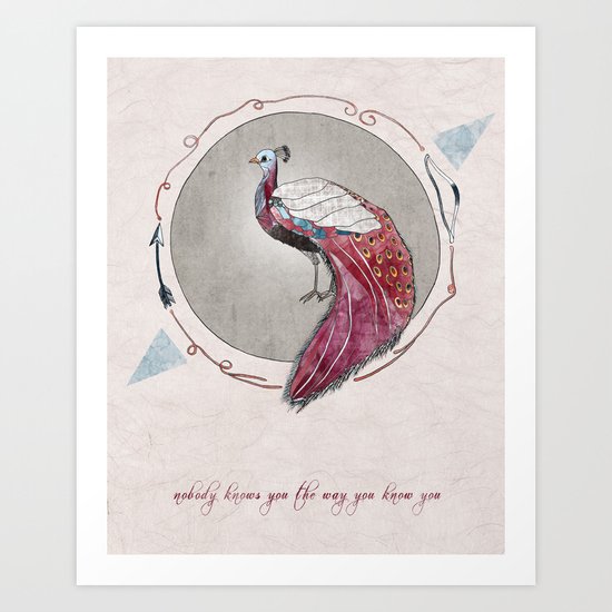 nobody knows you the way you know you Art Print