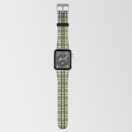 Green Checkered Plaid Pattern Apple Watch Band