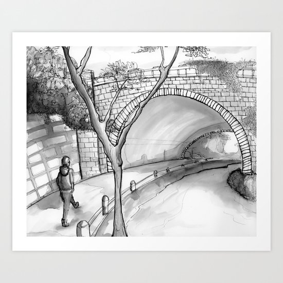 Bronx Park Scene Art Print
