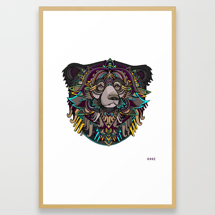 SLOTH BEAR  Framed Art Print