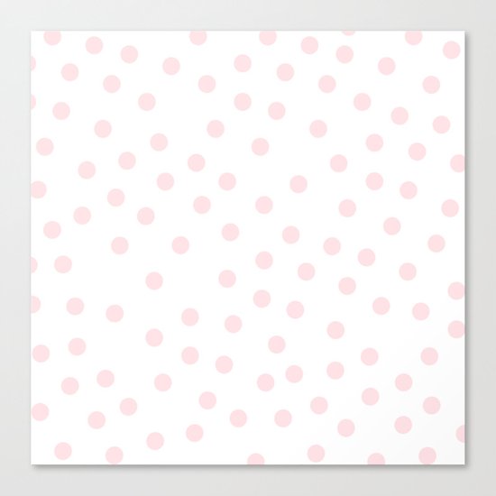 Simply Dots in Pink Flamingo Canvas Print