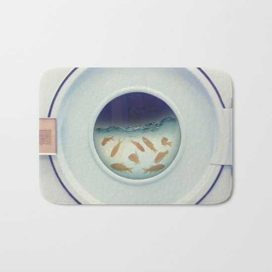 Tumbling goldfish Bath Mat