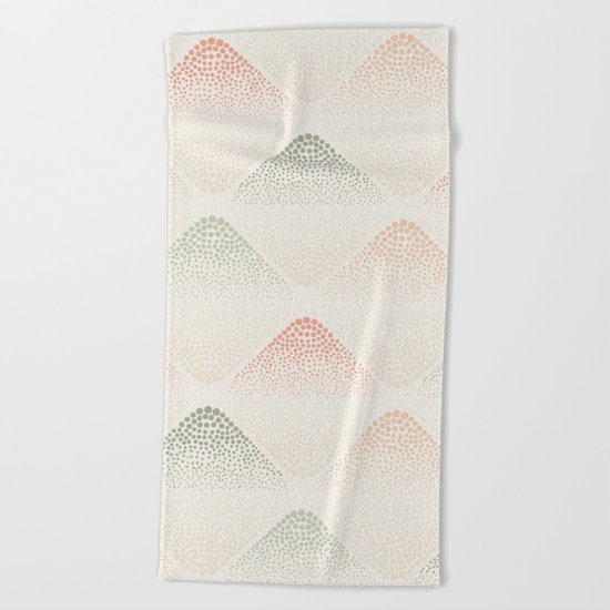 Retro Dotted Pattern 05 Beach Towel